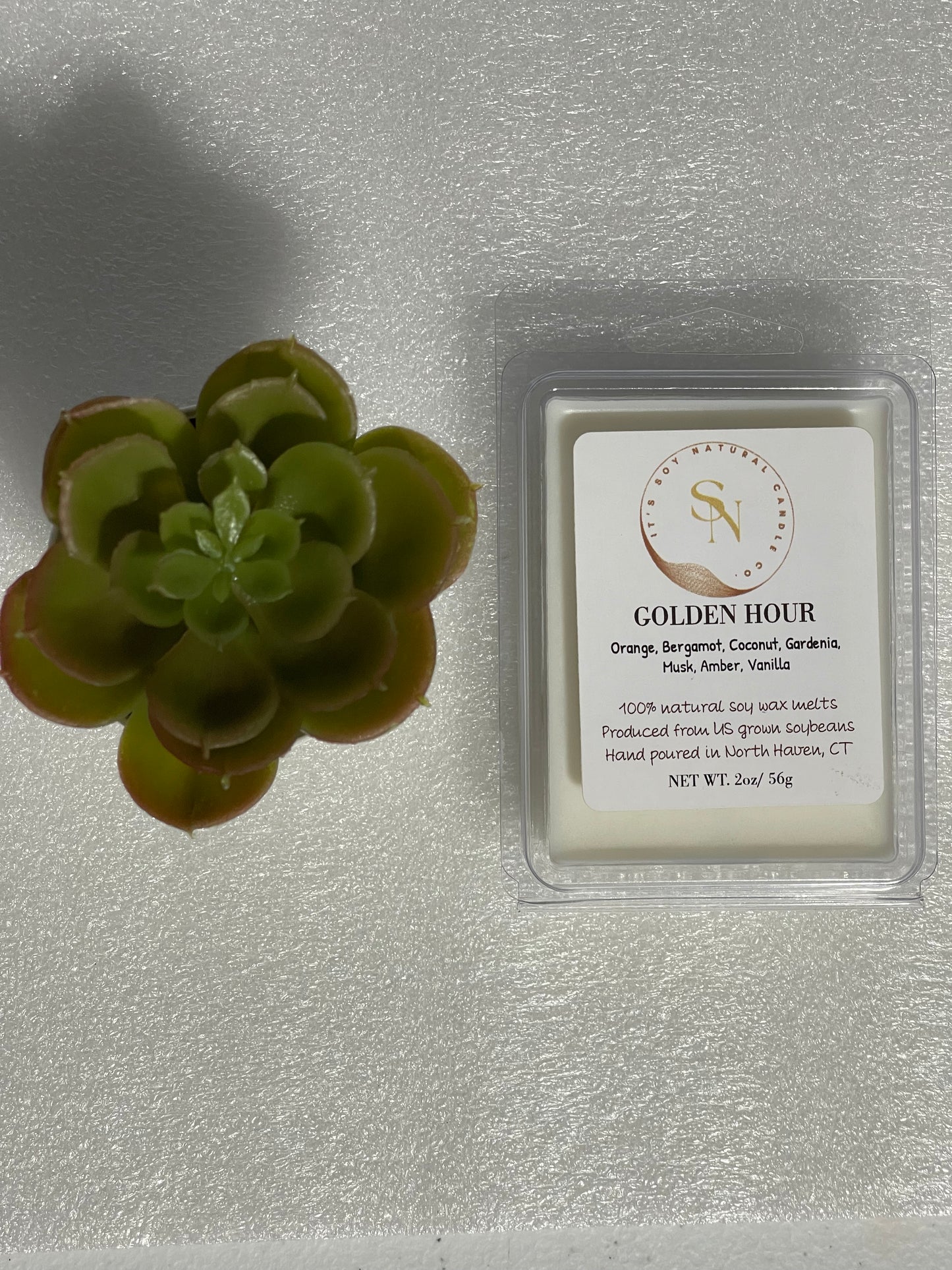 Golden Hour luxury soy wax melts - Hand-poured non-toxic home fragrance - It's Soy Natural