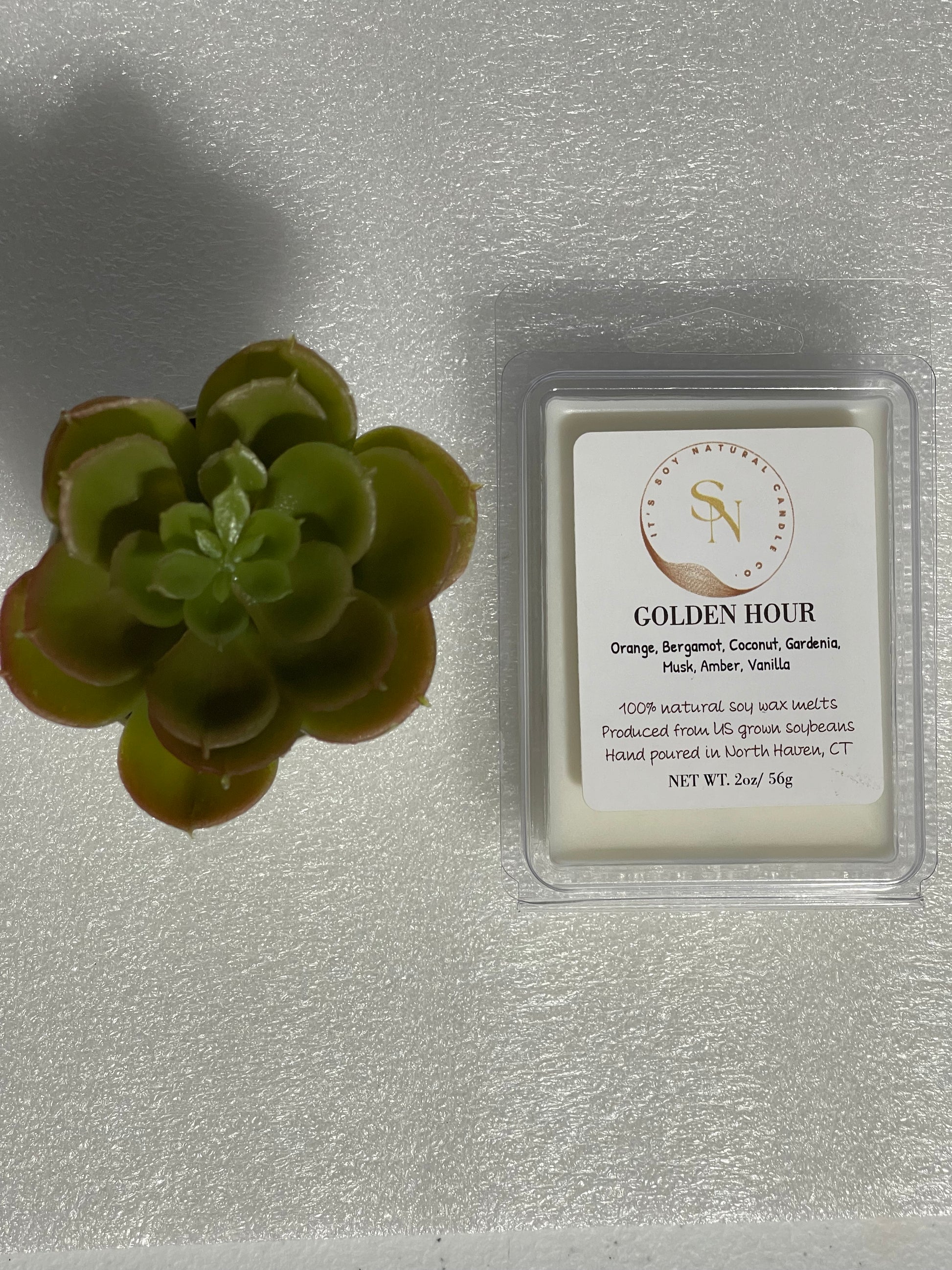 Golden Hour luxury soy wax melts - Hand-poured non-toxic home fragrance - It's Soy Natural