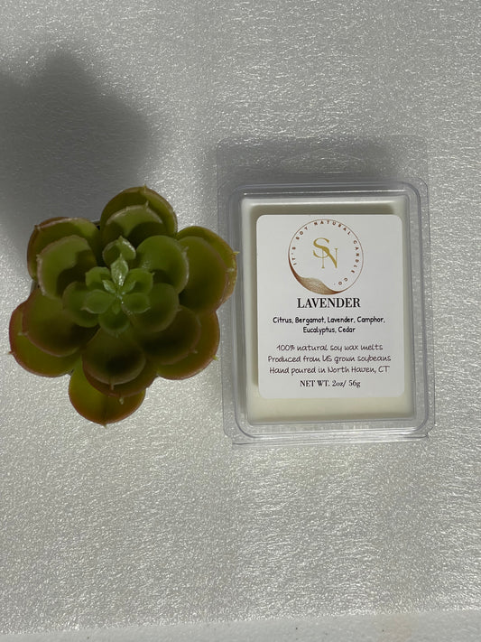Lavender aromatherapy soy wax melts - Natural hand-poured relaxation scent - It's Soy Natural